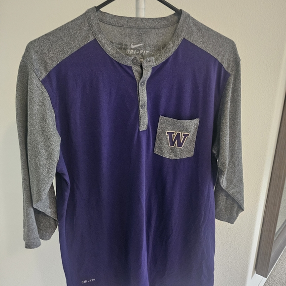 Nike Other - Nike Purple and Gray Henley Shirt